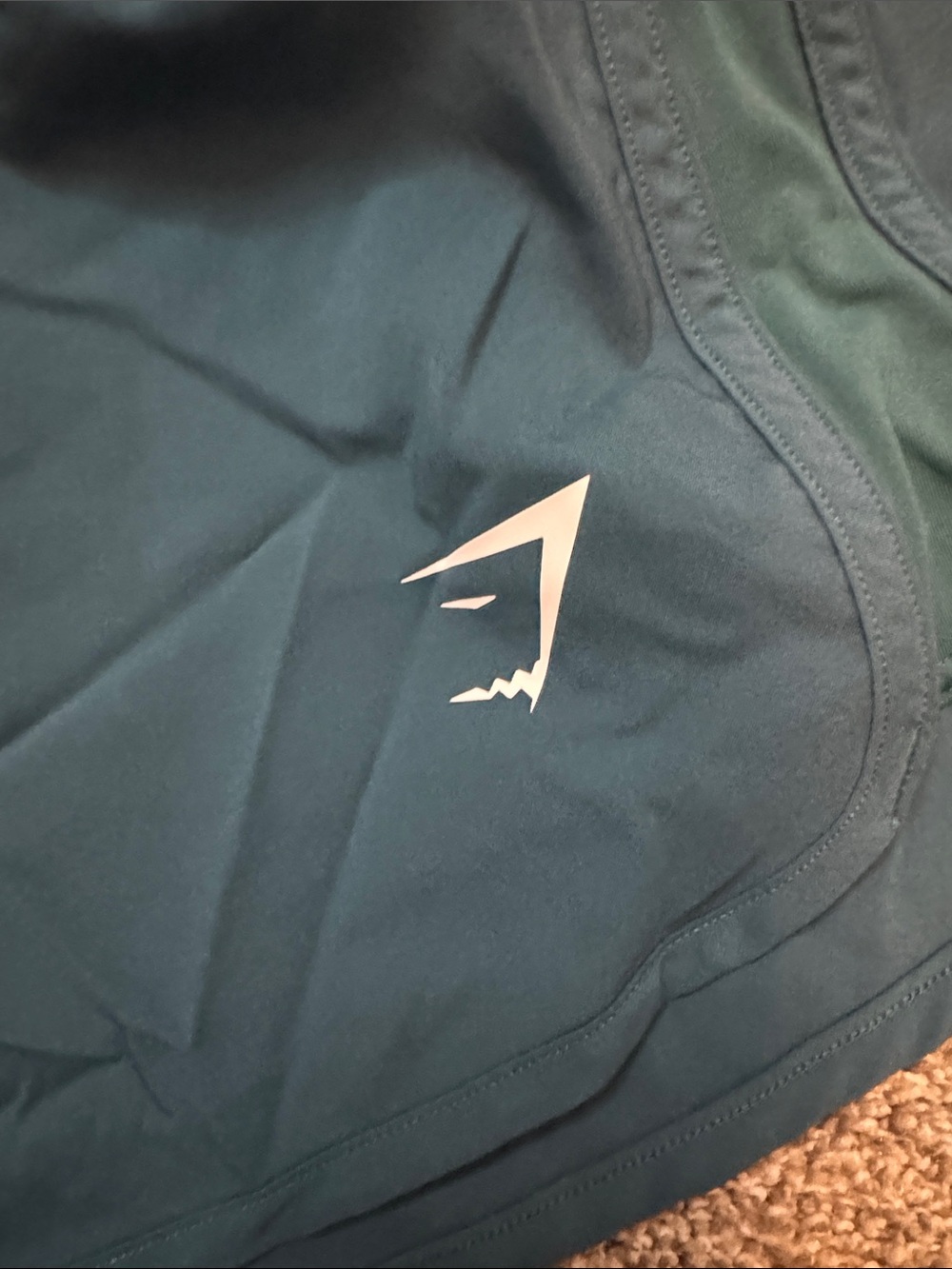 Gymshark Teal Athletic Running Shorts for Women - Picture 2 of 3
